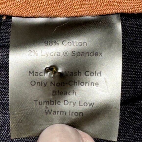 Talbots Seersucker Cropped Pants Brown Stripe Size 10  Quiet Luxury Coastal Chic - Picture 6 of 6